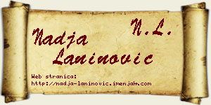 Nadja Laninović vizit kartica